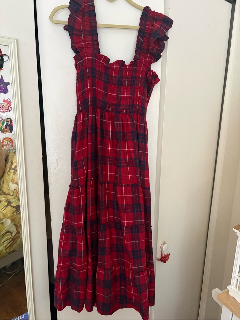 hill house home plaid flannel nap dress